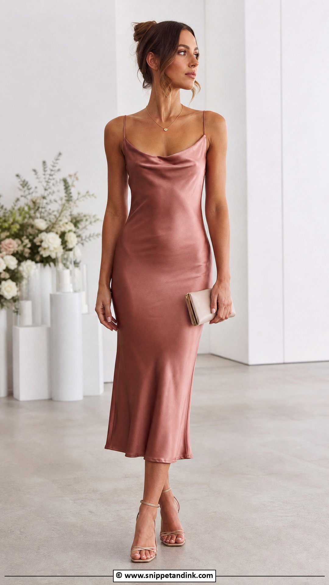 Satin Slip Bridesmaid Dress - Snippet and Ink - 30 Wedding Party Dresses