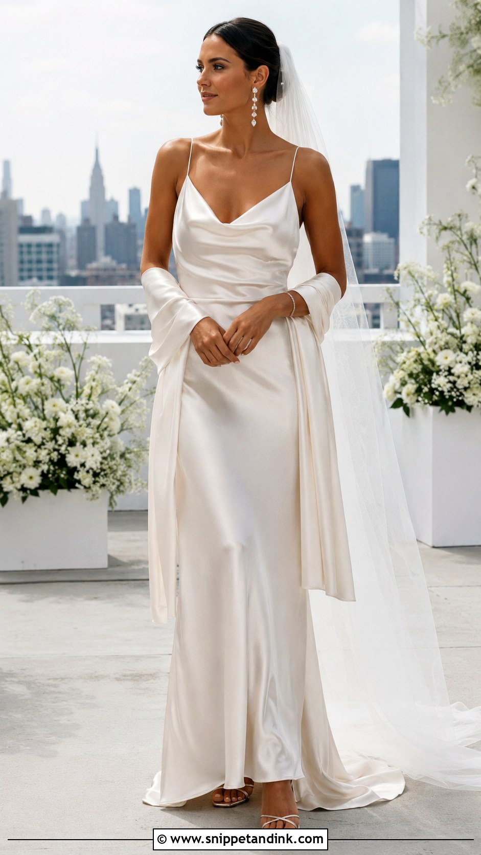 Satin Slip Dress Bridal Package - Snippet and Ink - 20 Bridal Package Ideas