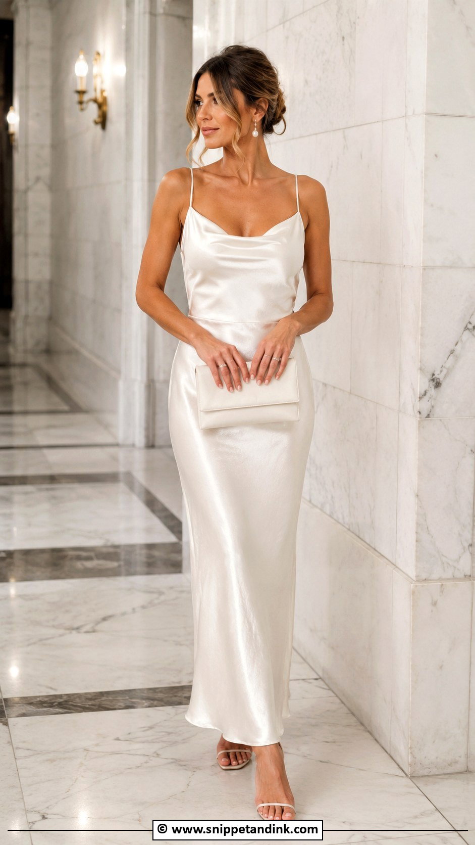 Satin Slip Dress For Civil Ceremony - Snippet and Ink - 25 Civil Ceremony Dress Ideas