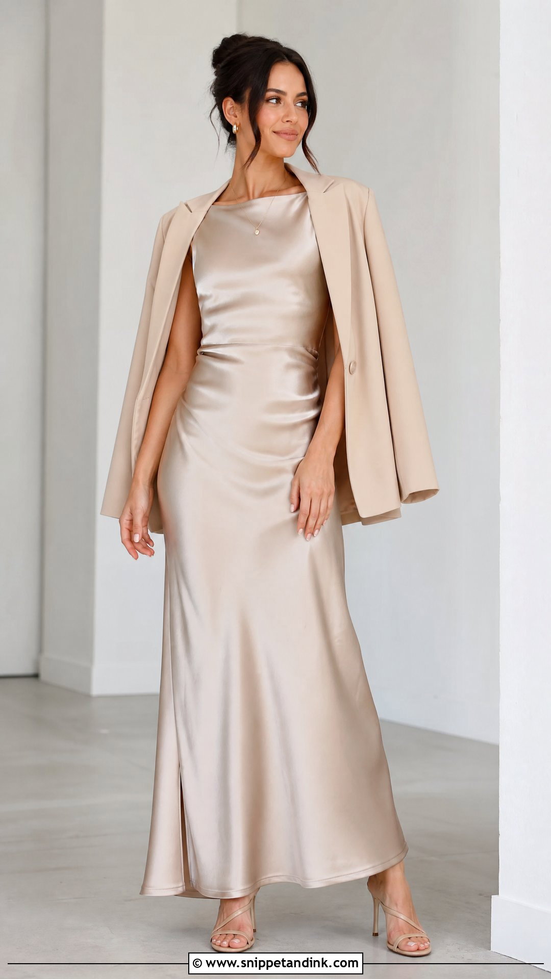 Satin Slip Dress For Pre Wedding Shoot - Snippet and Ink - 25 Dresses for Pre Wedding Shoot