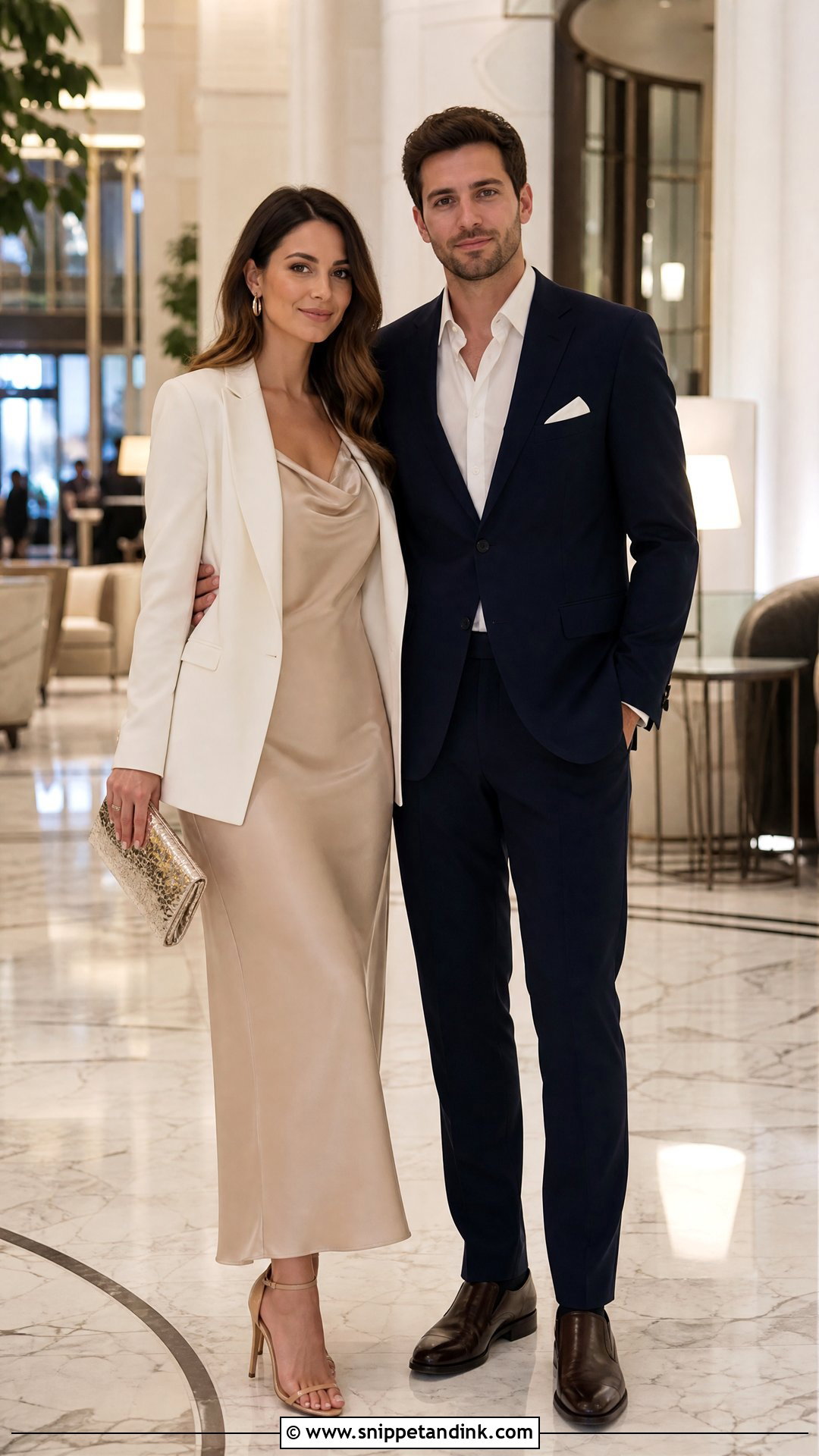 Satin Slip Dress Prenup Outfit - Snippet and Ink - 25 Pre Nup Outfit Ideas