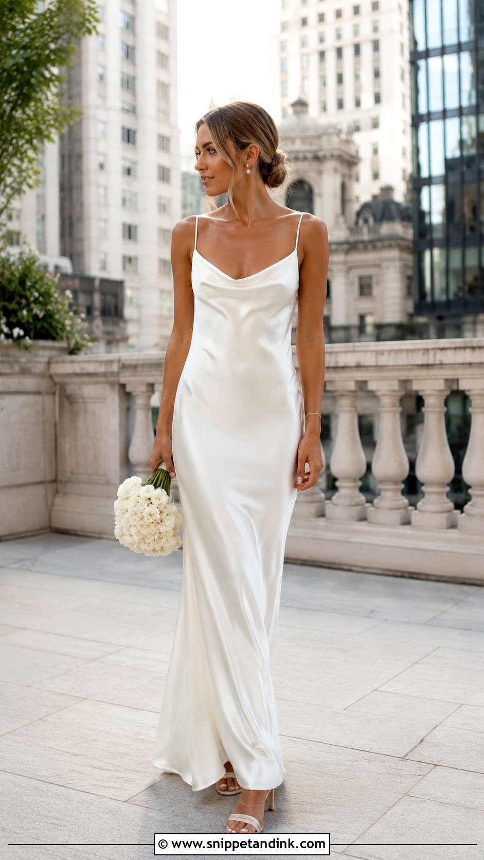 Satin Slip Elopement Dress - Snippet and Ink - 30 Simple Elopement Dress Ideas