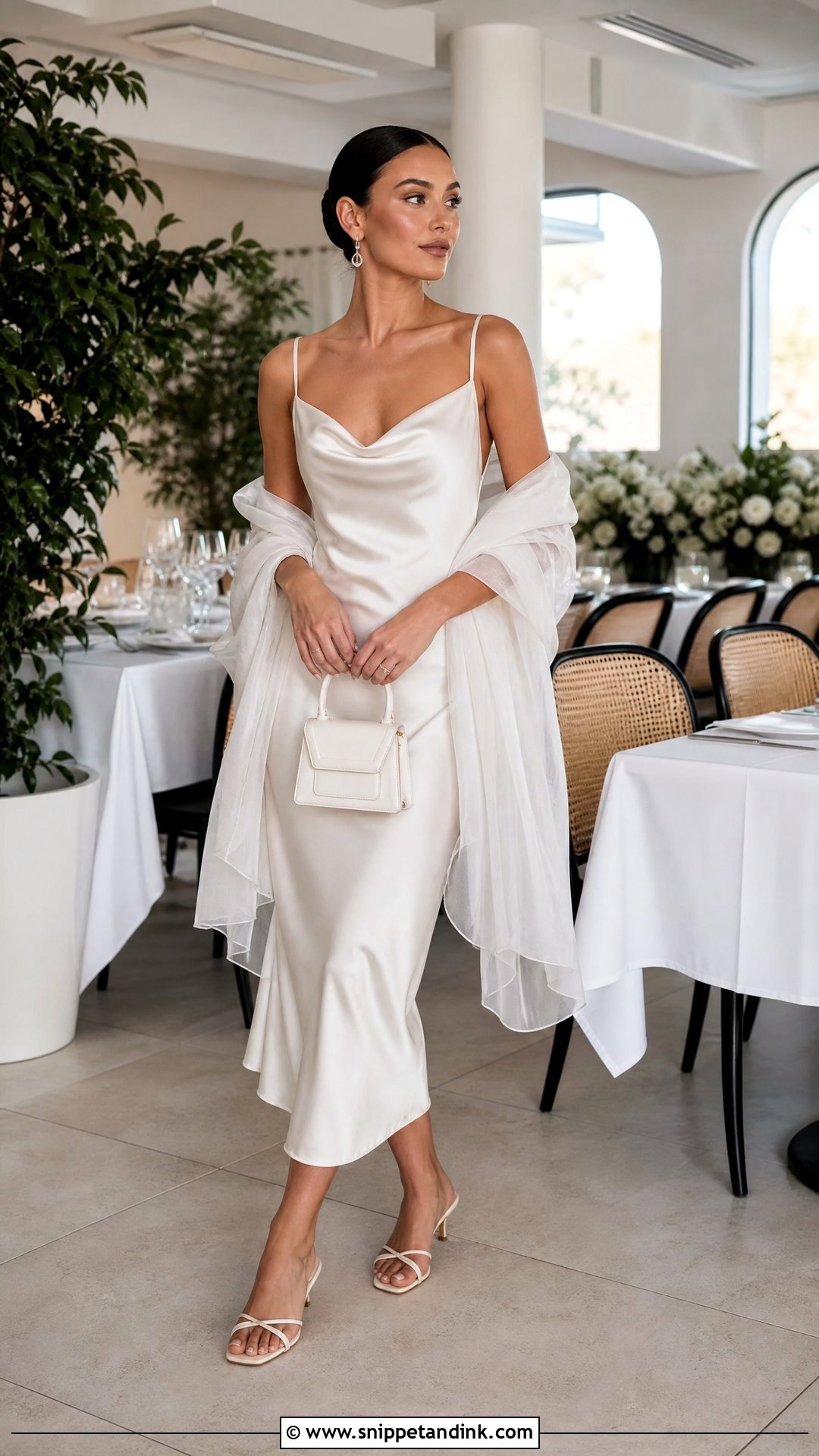 Satin Slip Post Wedding Dress - Snippet and Ink - 20 Post Wedding Dress Ideas