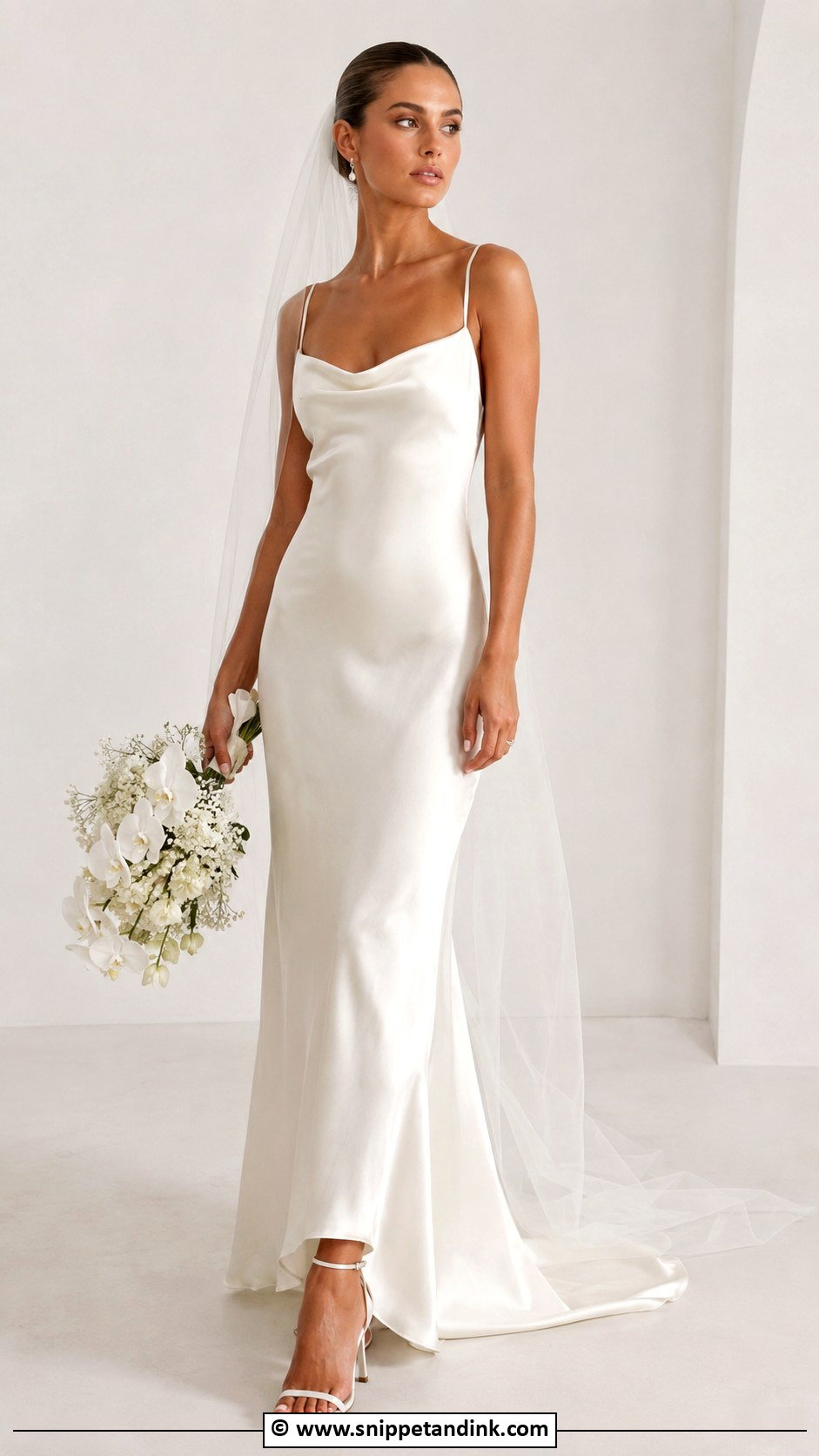 Satin Slip Wedding Dress - Snippet and Ink - 25 Cheap Wedding Dress Ideas
