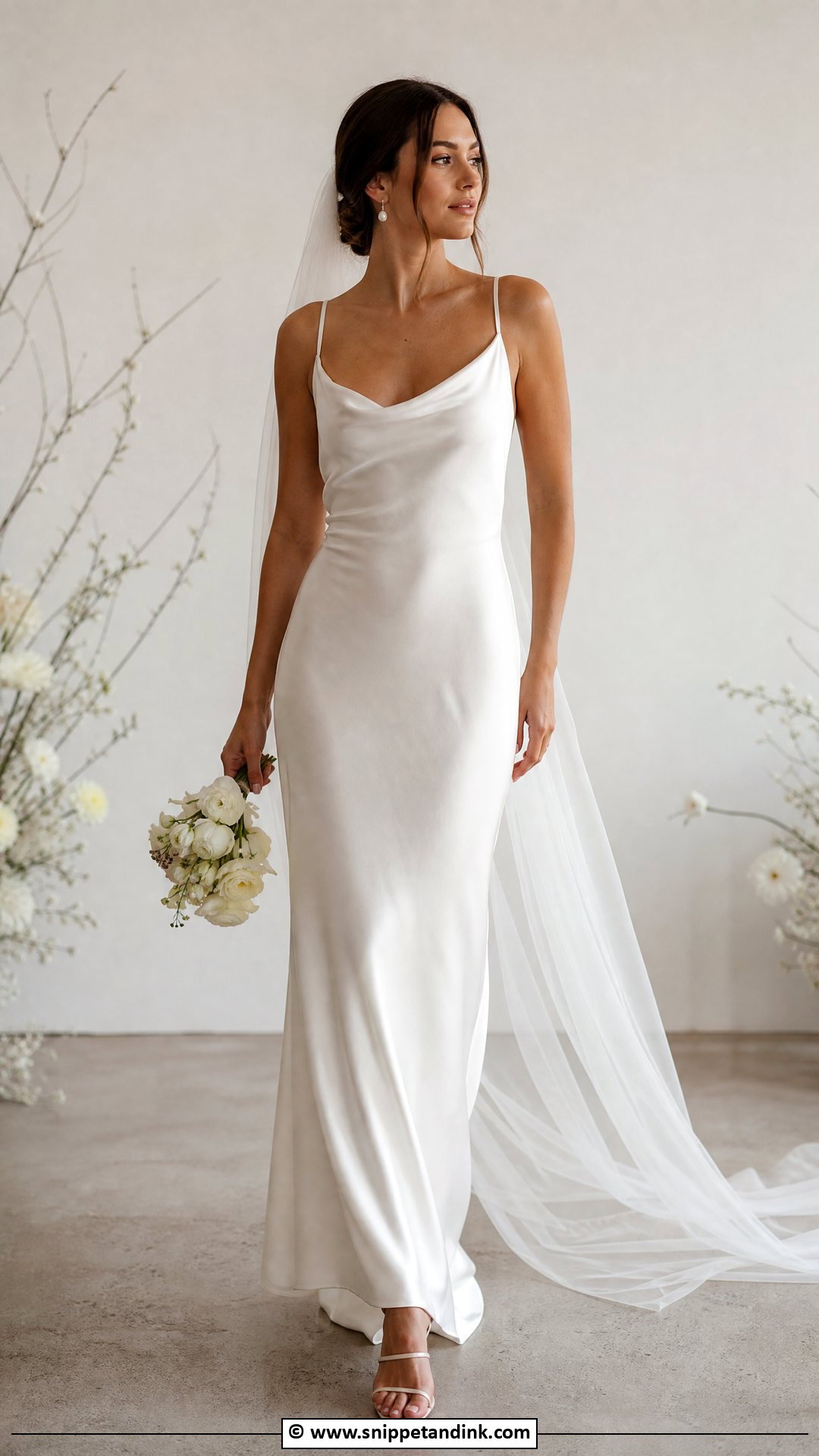 Satin Slip Wedding Dress - Snippet and Ink - 35 Latest Wedding Gowns