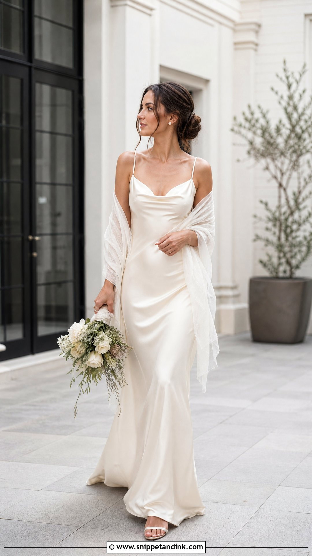 Satin Slip Wedding Dress - Snippet and Ink - 25 Bridal Satin Dress Style Ideas