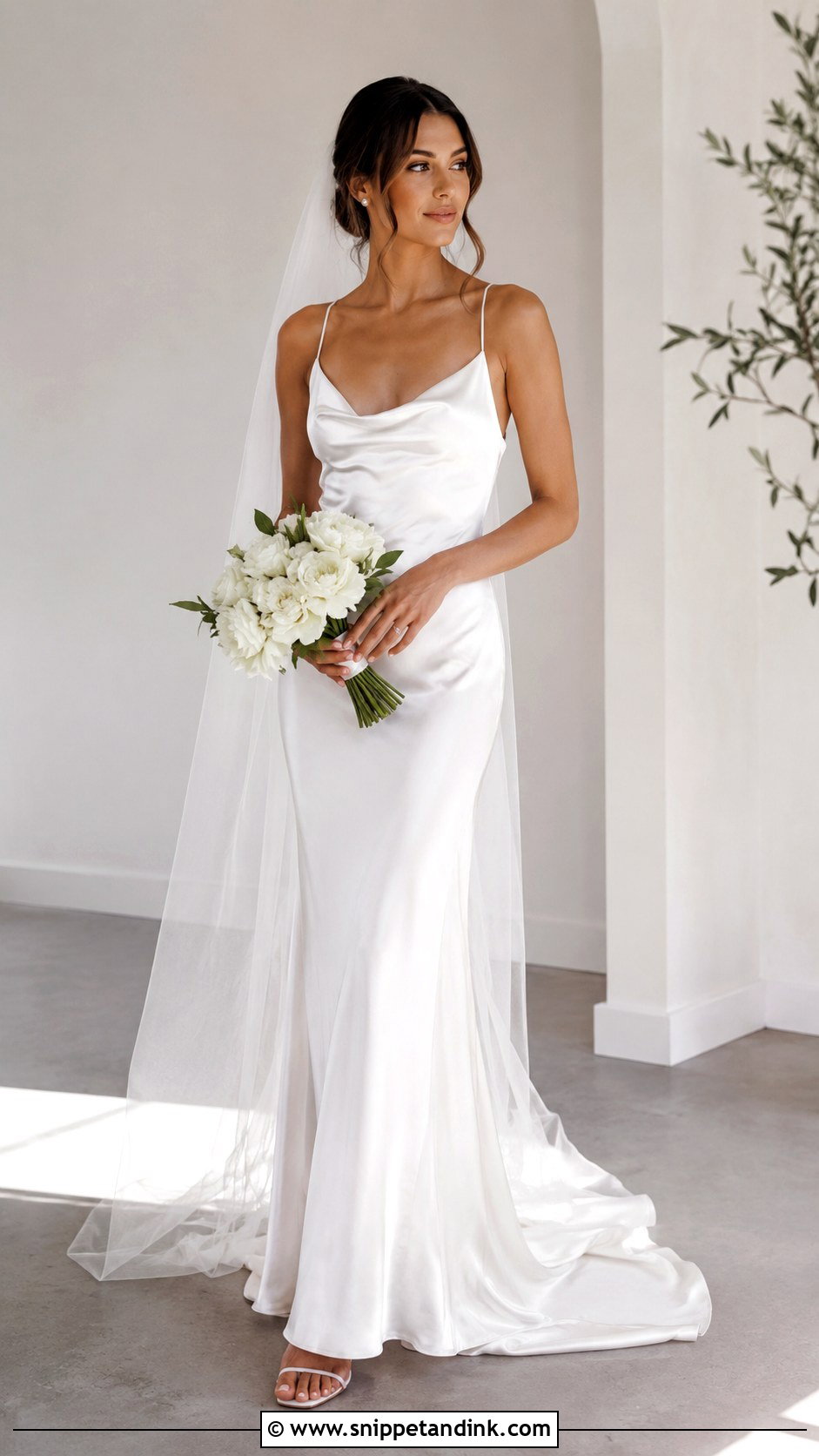 Satin Slip Wedding Dress - Snippet and Ink - 25 Simple Classy Wedding Dress Ideas