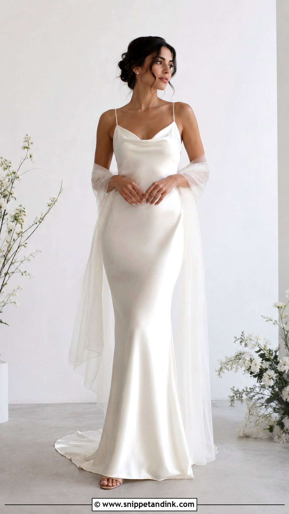 Satin Slip Wedding Dress - Snippet and Ink - 30 Satin Wedding Gown Ideas