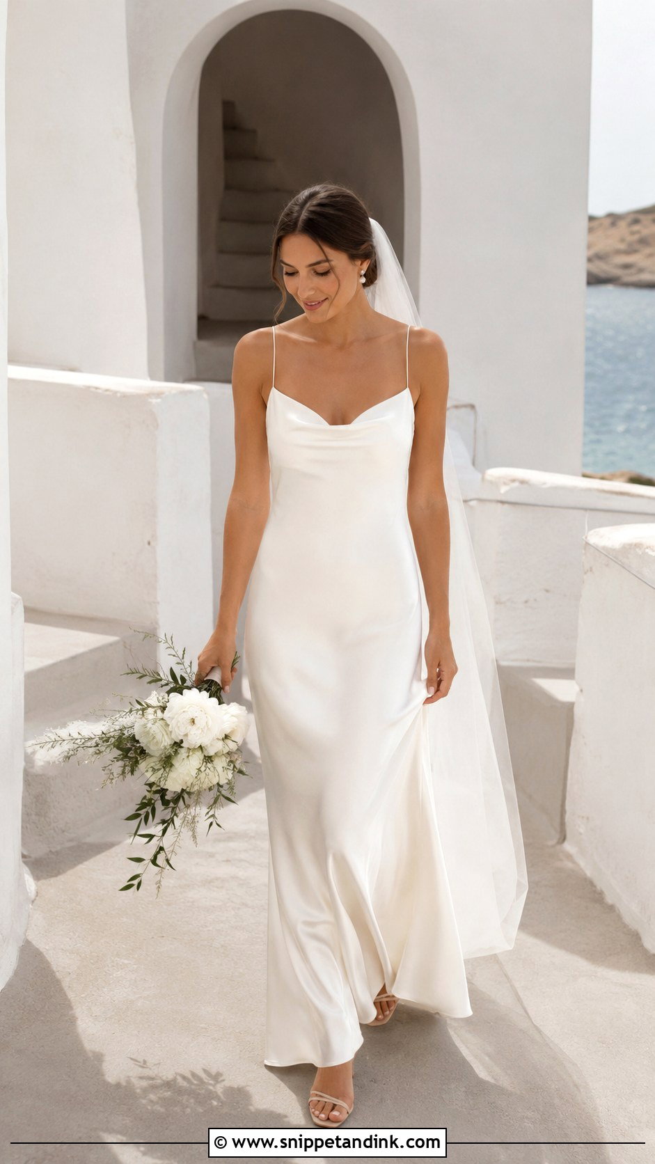 Satin Slip Wedding Dress - Snippet and Ink - 30 Satin Wedding Dresses