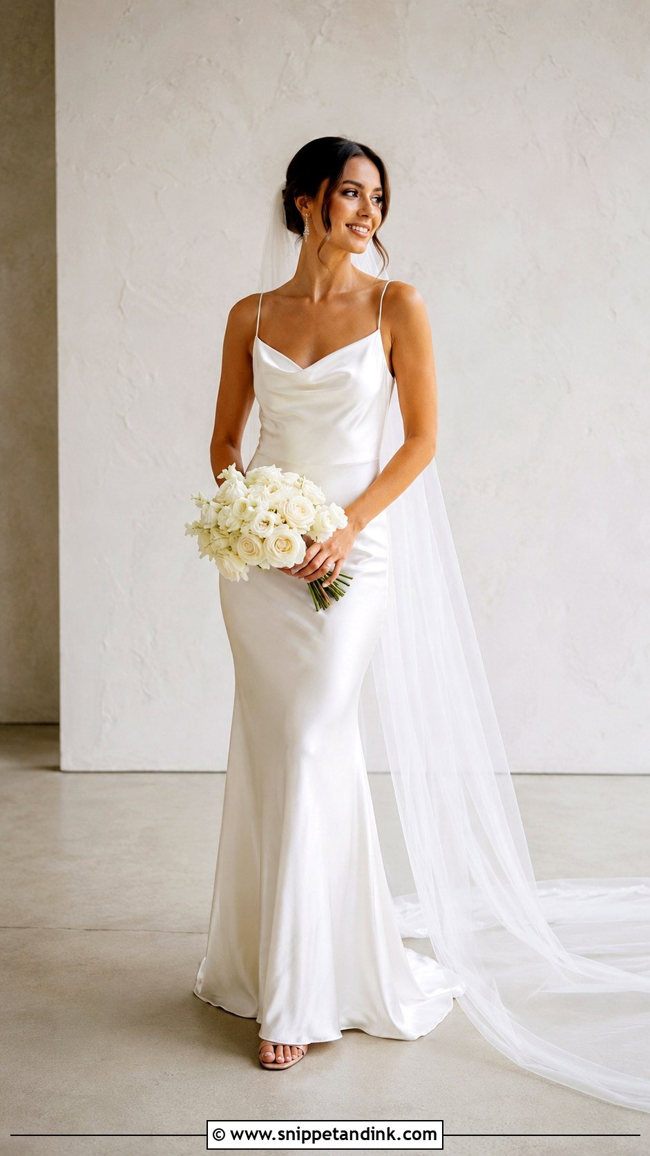 Satin Slip Wedding Dress - Snippet and Ink - 20 Basic Wedding Dress Ideas