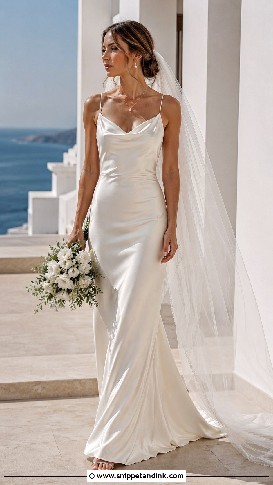 Satin Slip Wedding Dress - Snippet and Ink - 20 Simple But Elegant Wedding Dresses