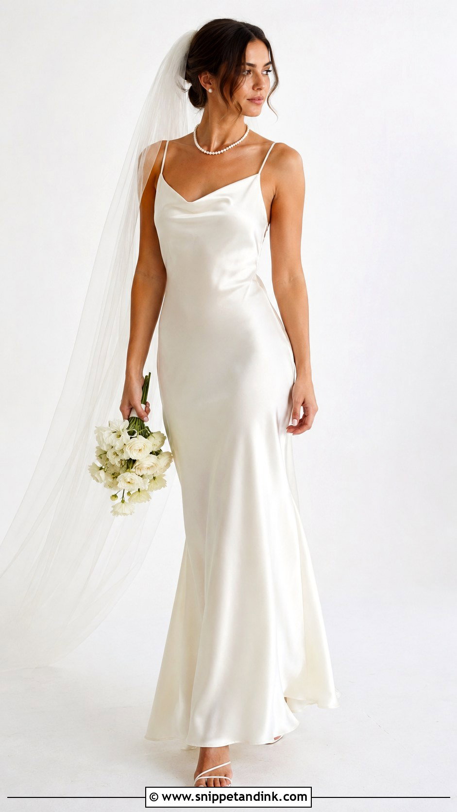 Satin Slip Wedding Dress - Snippet and Ink - 25 Classic Satin Wedding Dress Ideas