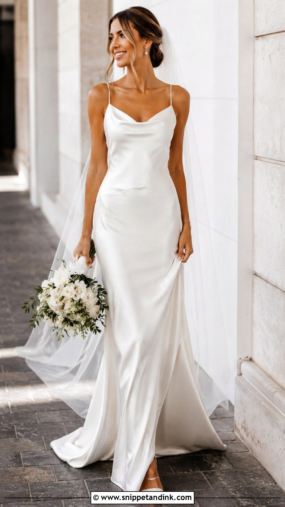 Satin Slip Wedding Dress - Snippet and Ink - 25 Fun Wedding Dress Ideas