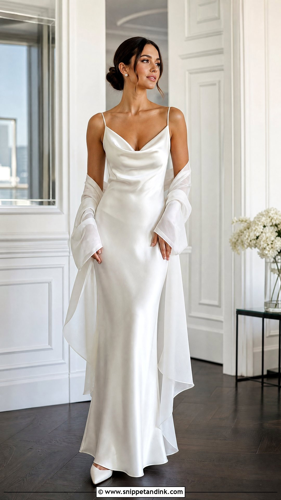 Satin Slip Wedding Dress - Snippet and Ink - 25 Modern Elegant Wedding Dress Ideas