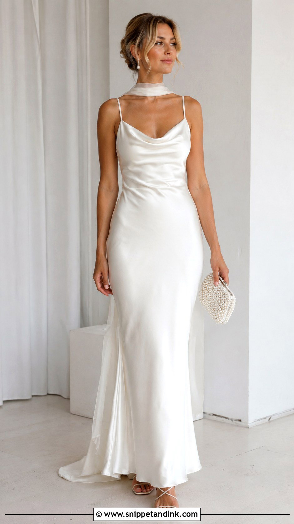 Satin Slip Wedding Dress - Snippet and Ink - 25 Modern Vintage Wedding Dress Ideas