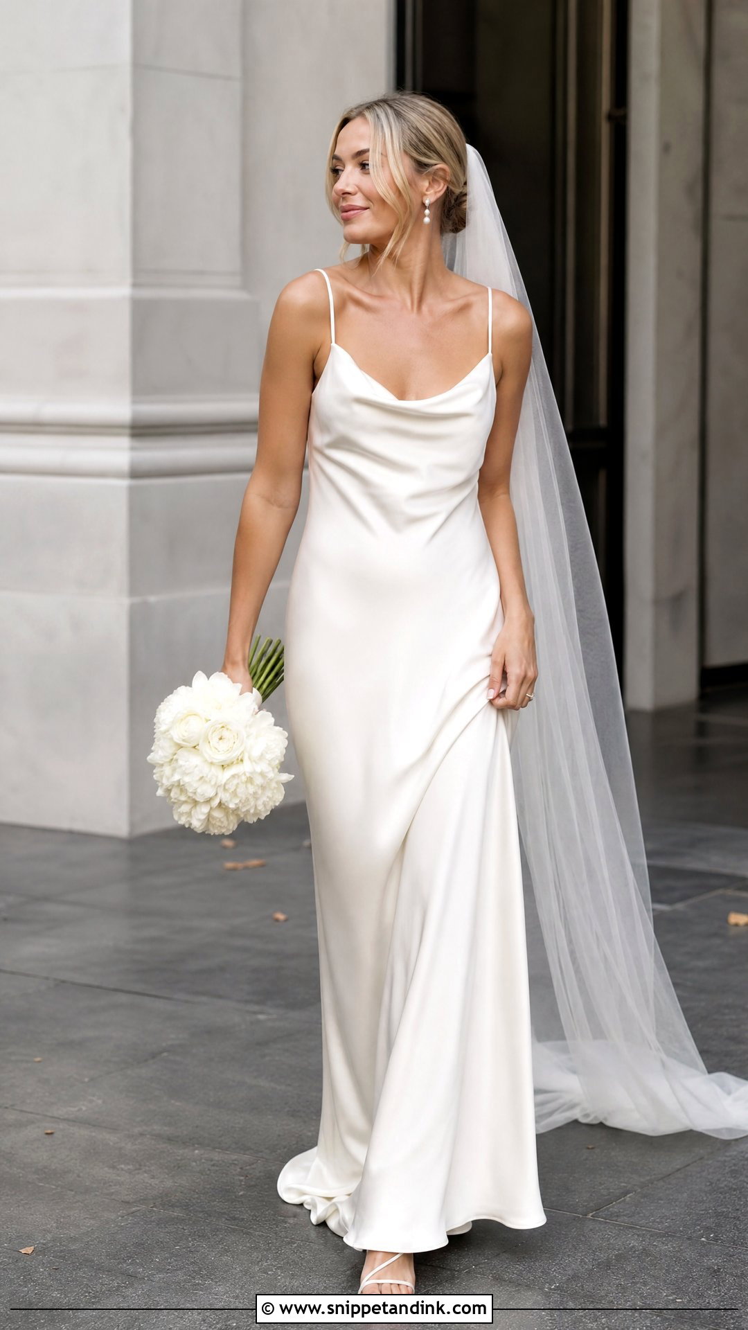 Satin Slip Wedding Dress - Snippet and Ink - 25 New Wedding Dresses