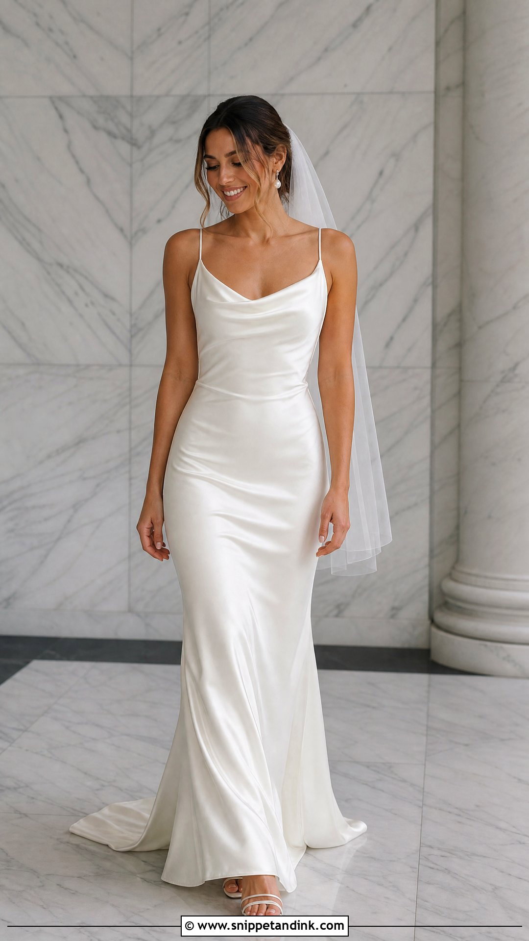 Satin Slip Wedding Dress - Snippet and Ink - 25 Simple Vintage Wedding Dress Ideas