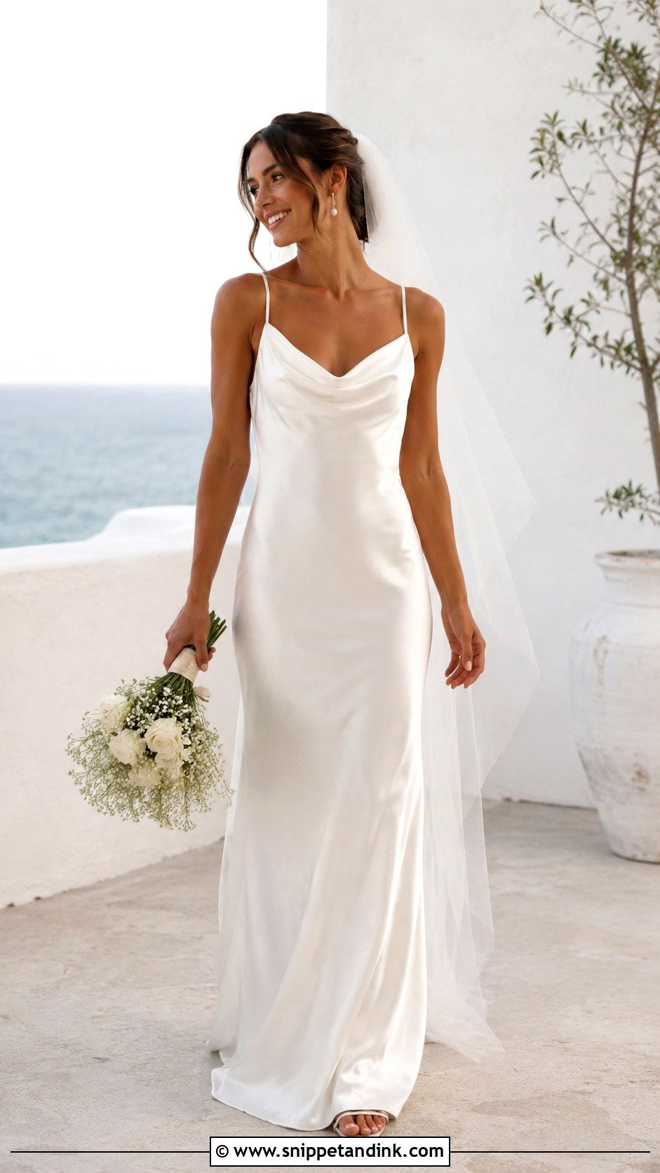 Satin Slip Wedding Dress - Snippet and Ink - 25 Wedding Dress for Bride Ideas
