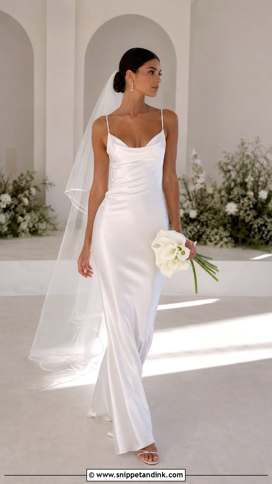 Satin Slip Wedding Dress - Snippet and Ink - 20 90s Wedding Dresses