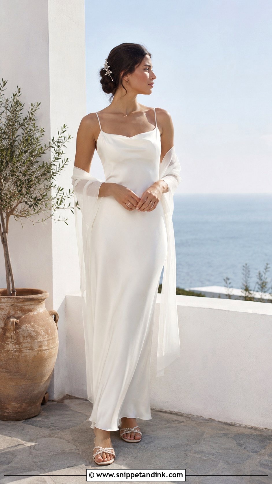 Satin Slip Wedding Dress - Snippet and Ink - 20 Comfortable Wedding Dress Ideas