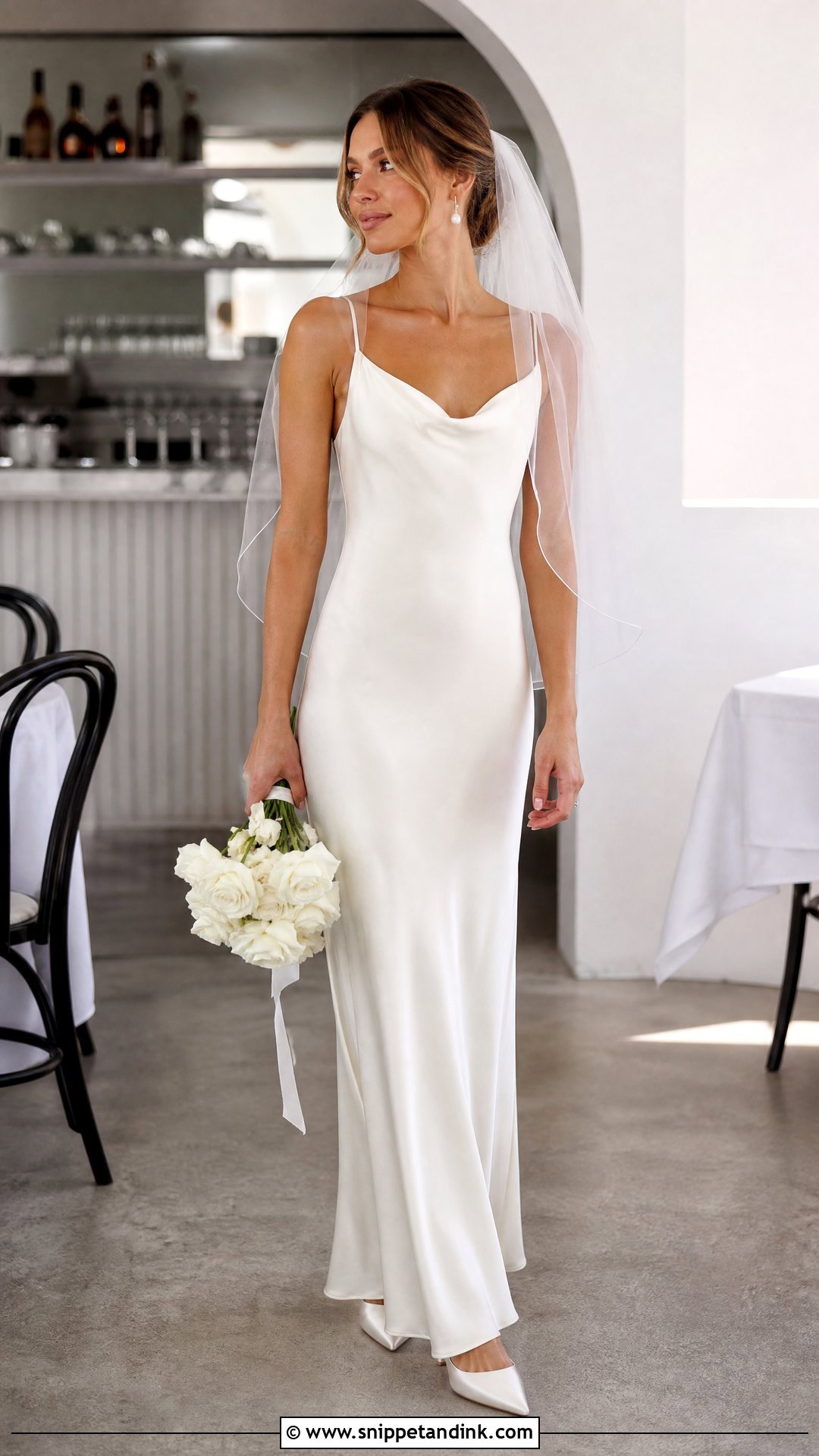 Satin Slip Wedding Dress - Snippet and Ink - 20 Simple Intimate Wedding Dress Ideas