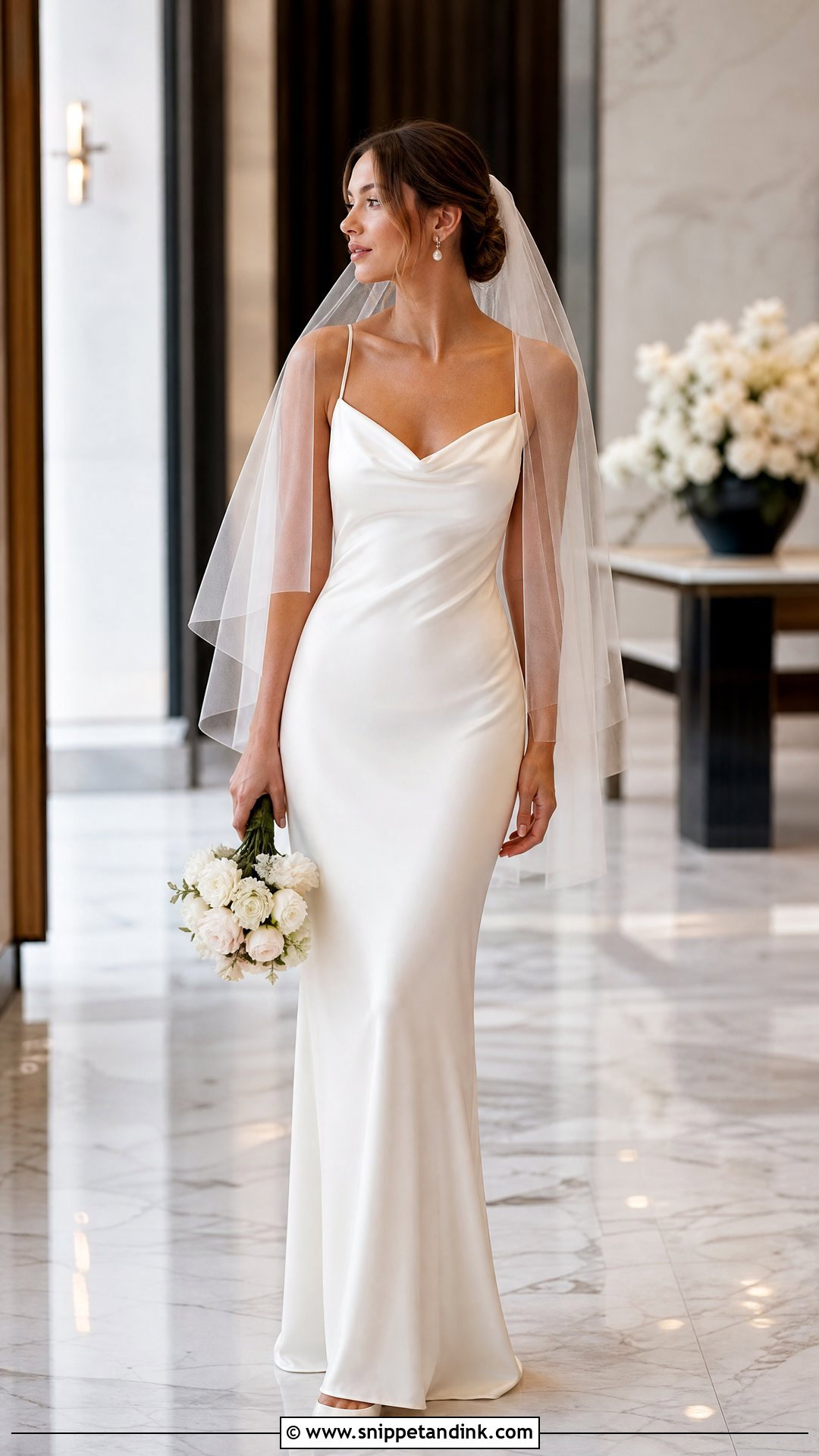 Satin Slip Wedding Dress - Snippet and Ink - 20 Simple Sleek Wedding Dress Ideas