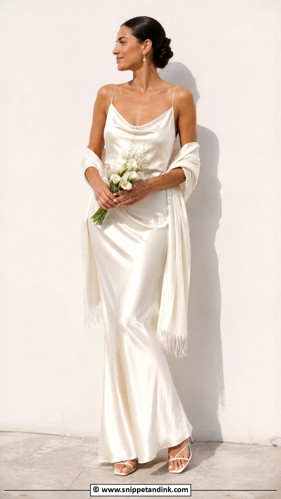 Satin Slip Wedding Dress - Snippet and Ink - 30 Alternative Wedding Dress Ideas