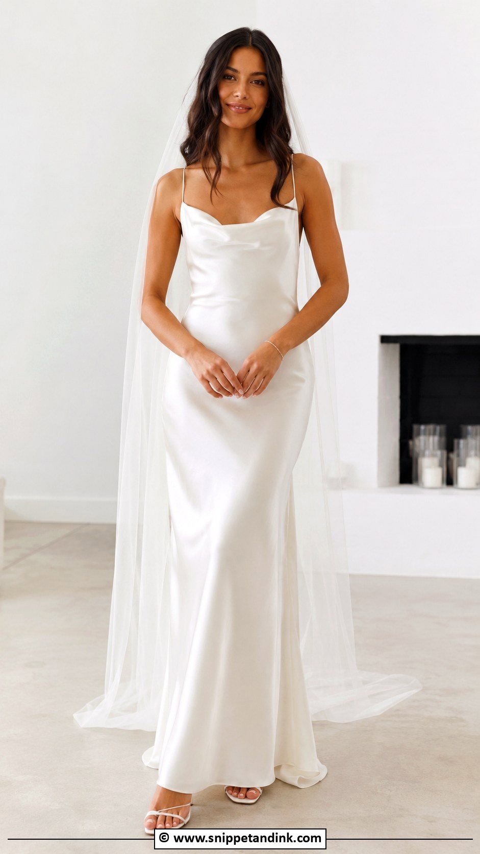 Satin Slip Wedding Dress - Snippet and Ink - 30 Cute Wedding Dress Ideas