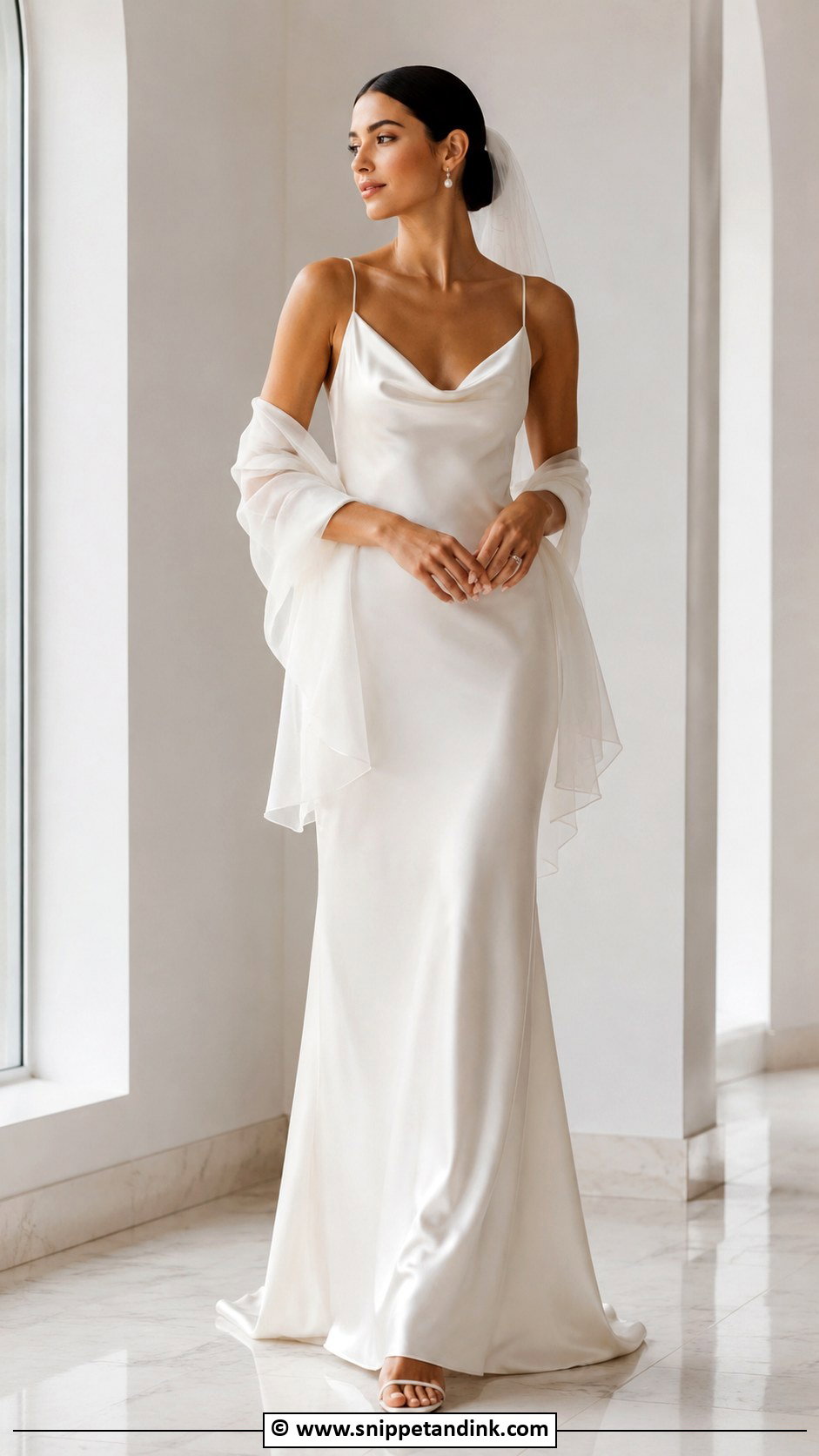 Satin Slip Wedding Dress - Snippet and Ink - 30 Ethereal Wedding Dress Romantic Ideas