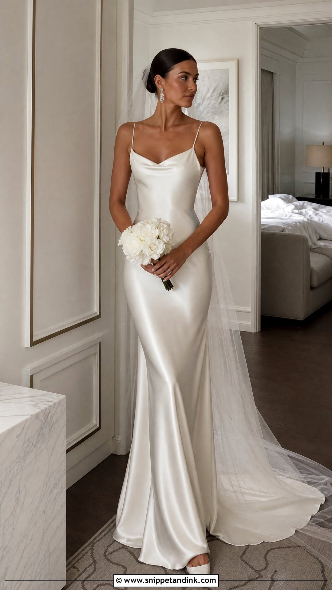 Satin Slip Wedding Dress Photoshoot - Snippet and Ink - 20 Wedding Dresses Photoshoot