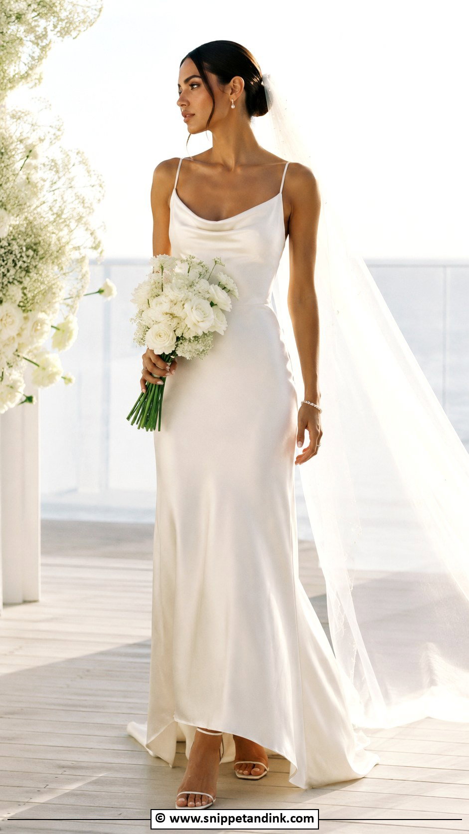 Satin Slip Wedding Dress - Snippet and Ink - 25 Bride 2025 Ideas