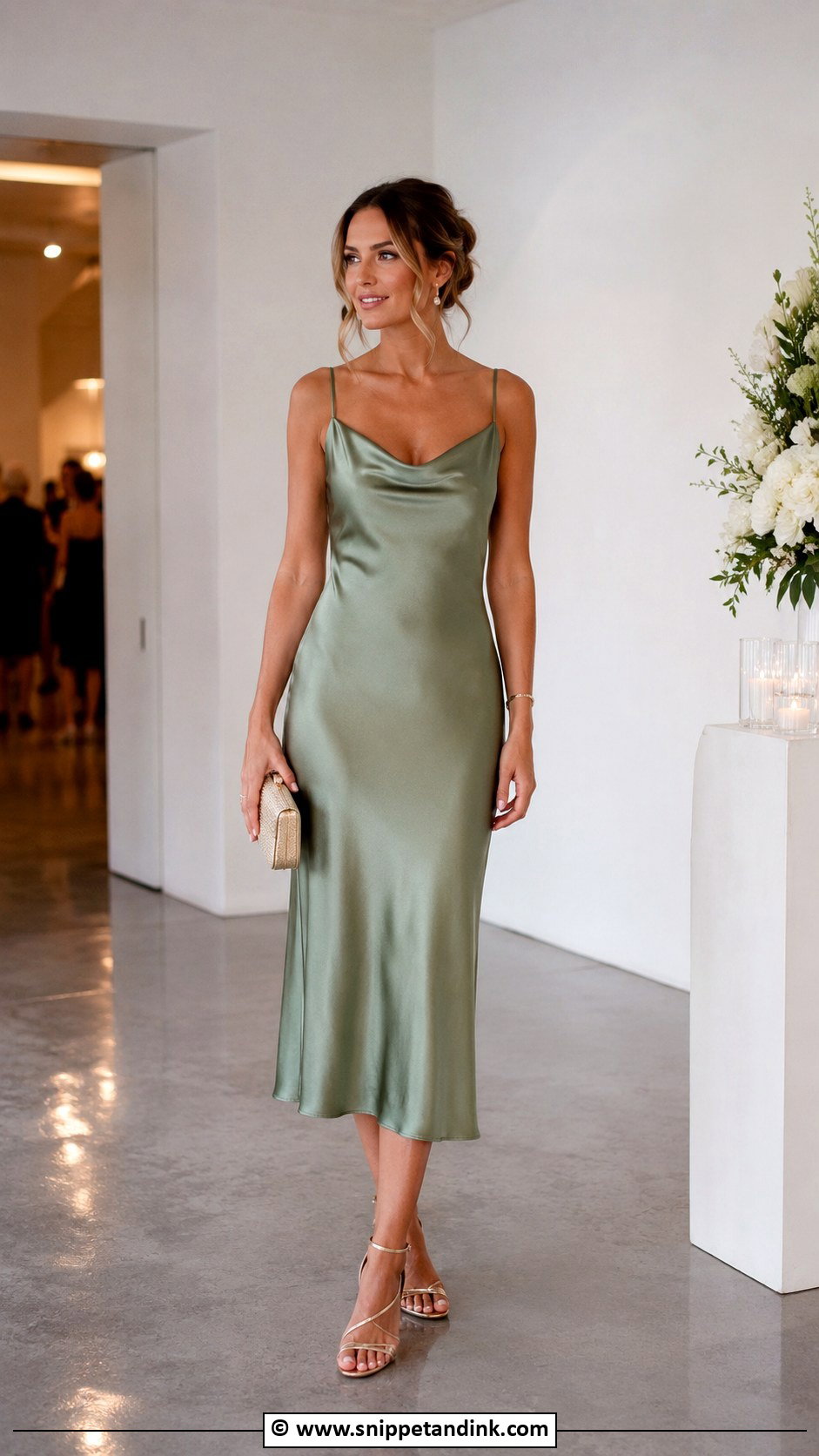 Satin Slip Wedding Guest Dress - Snippet and Ink - 25 Wedding Ideas Dresses