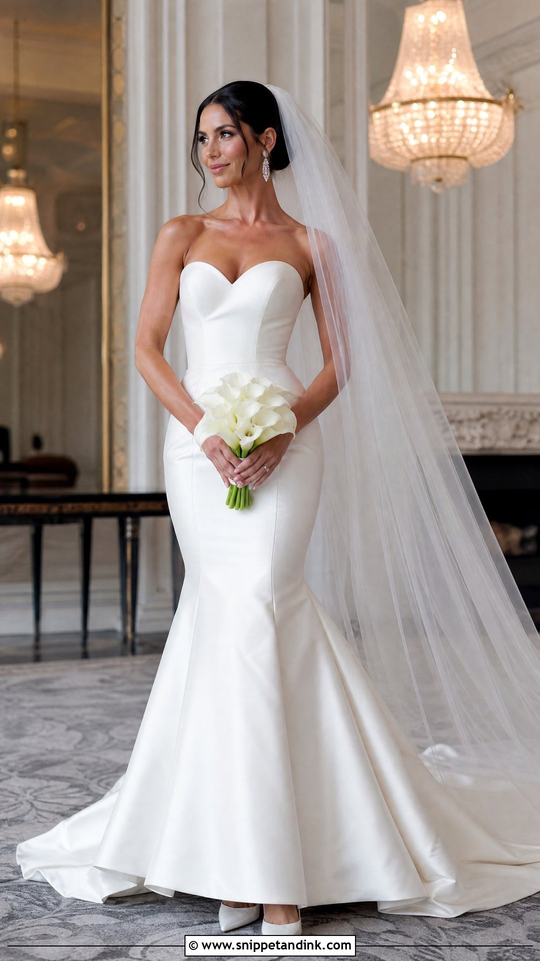 Satin Sweetheart Mermaid Wedding Dress - Snippet and Ink - 20 Sweetheart Mermaid Wedding Dress Ideas