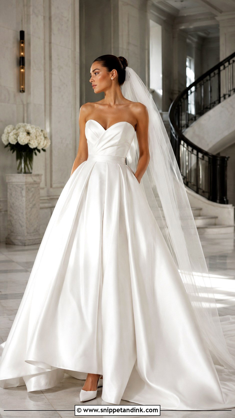 Satin Sweetheart Wedding Dress - Snippet and Ink - 20 Heart Wedding Dress Ideas