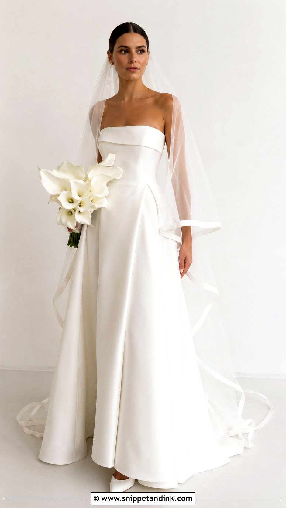 Satin Trim Custom Veil - Snippet and Ink - 25 Custom Veil Ideas