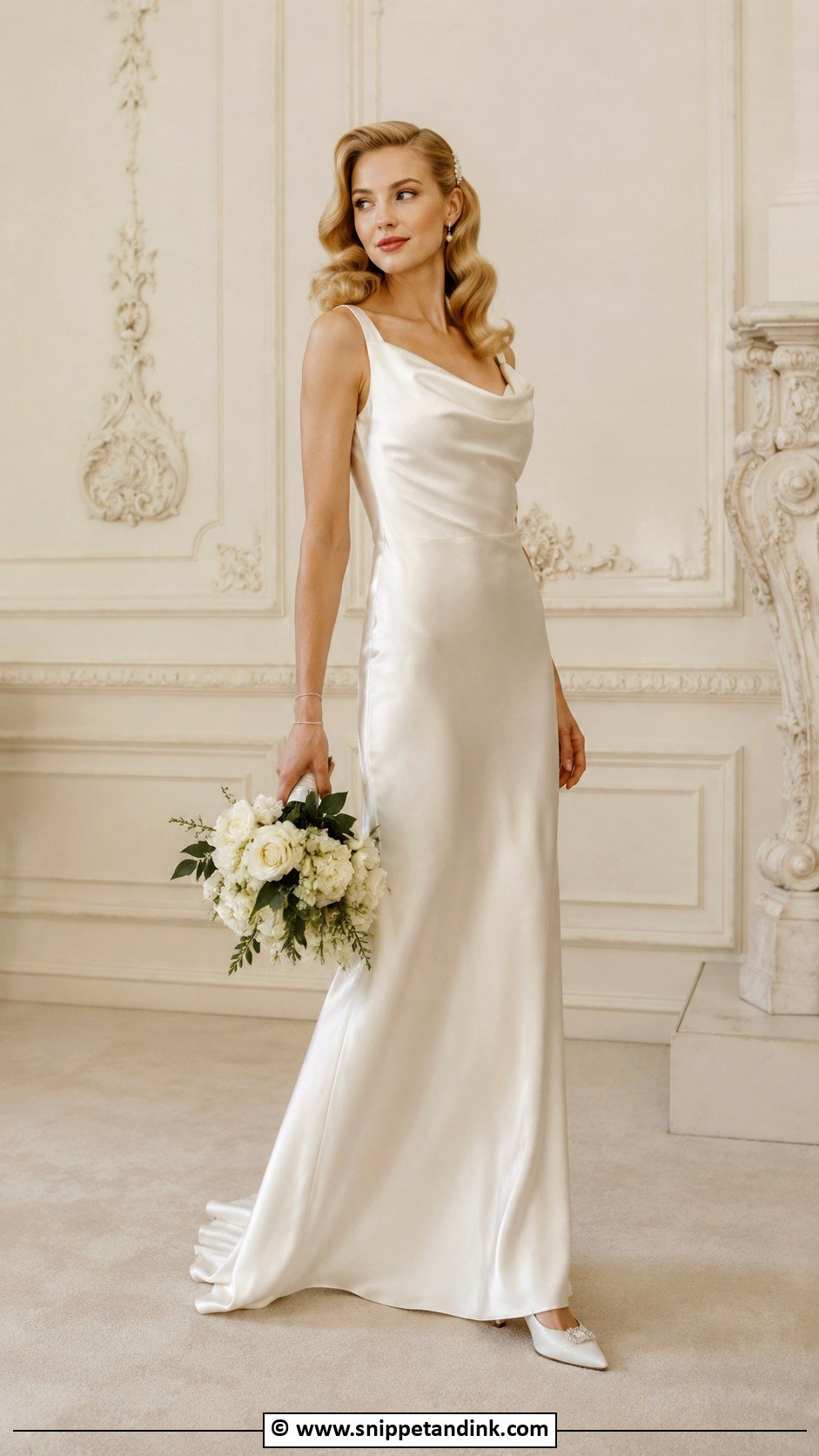 Satin Vintage Wedding Dress - Snippet and Ink - 35 Satin Wedding Dress Ideas