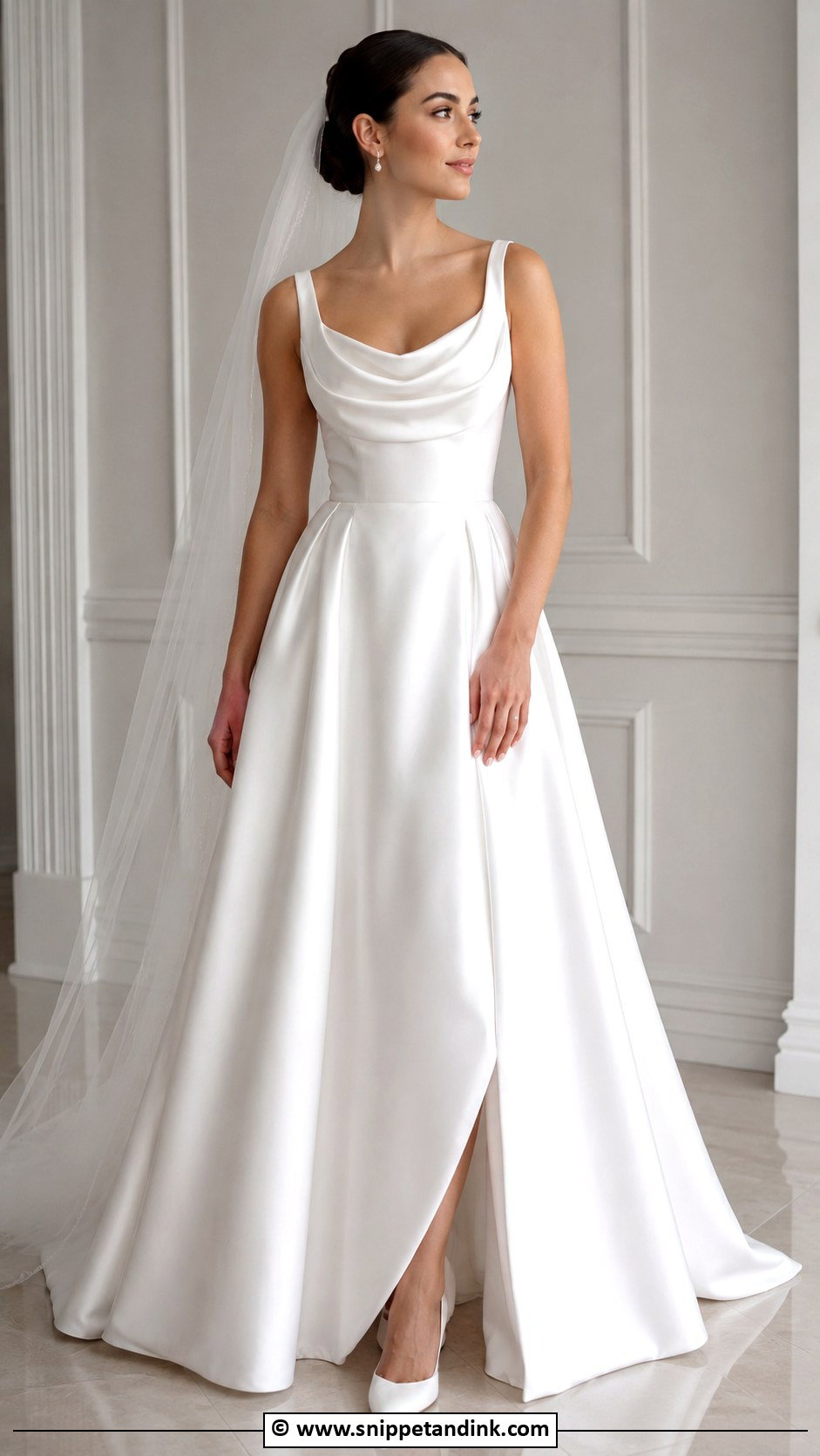 Satin Wedding Dress - Snippet and Ink - 30 Romantic Wedding Dress Ideas