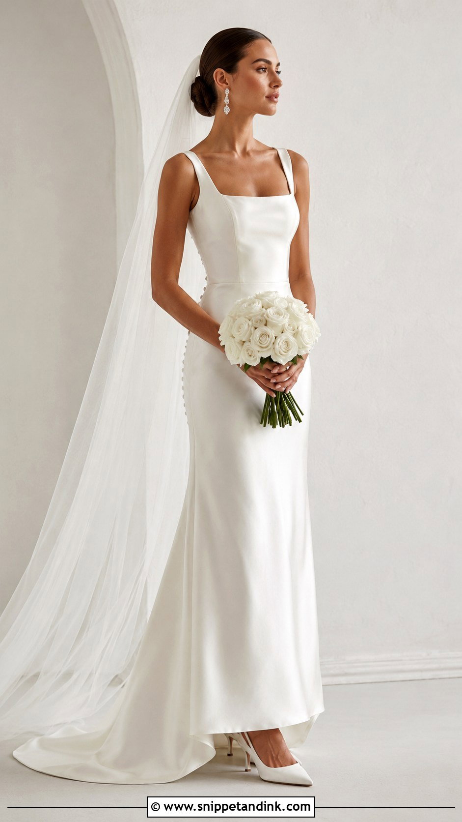 Satin Wedding Dress - Snippet and Ink - 25 Yes to the Dress Ideas