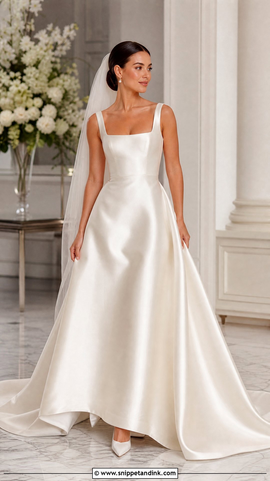 Satin Wedding Dress - Snippet and Ink - 25 Different Wedding Dresses