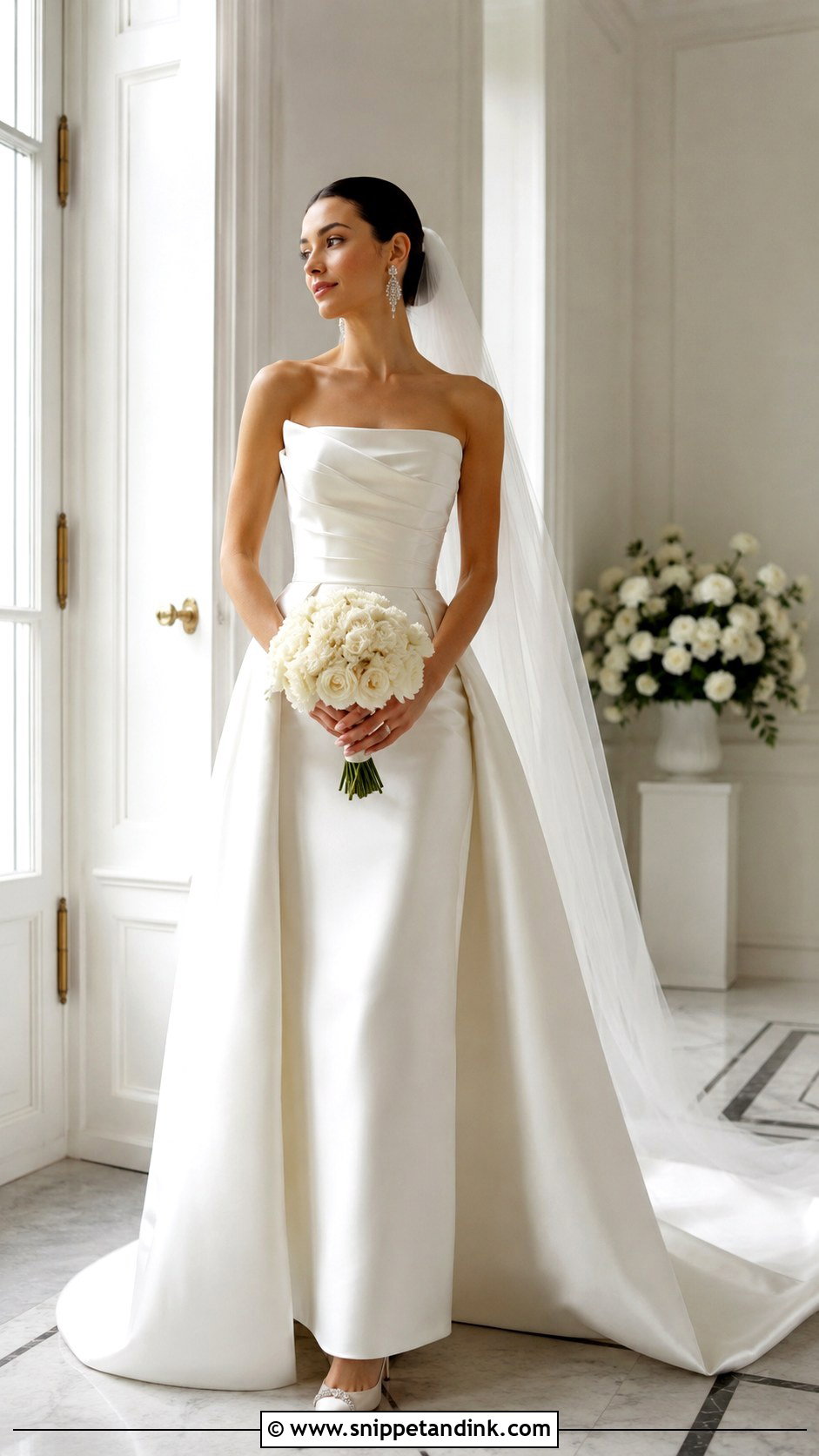Satin Wedding Dress - Snippet and Ink - 30 Stunning Wedding Dresses