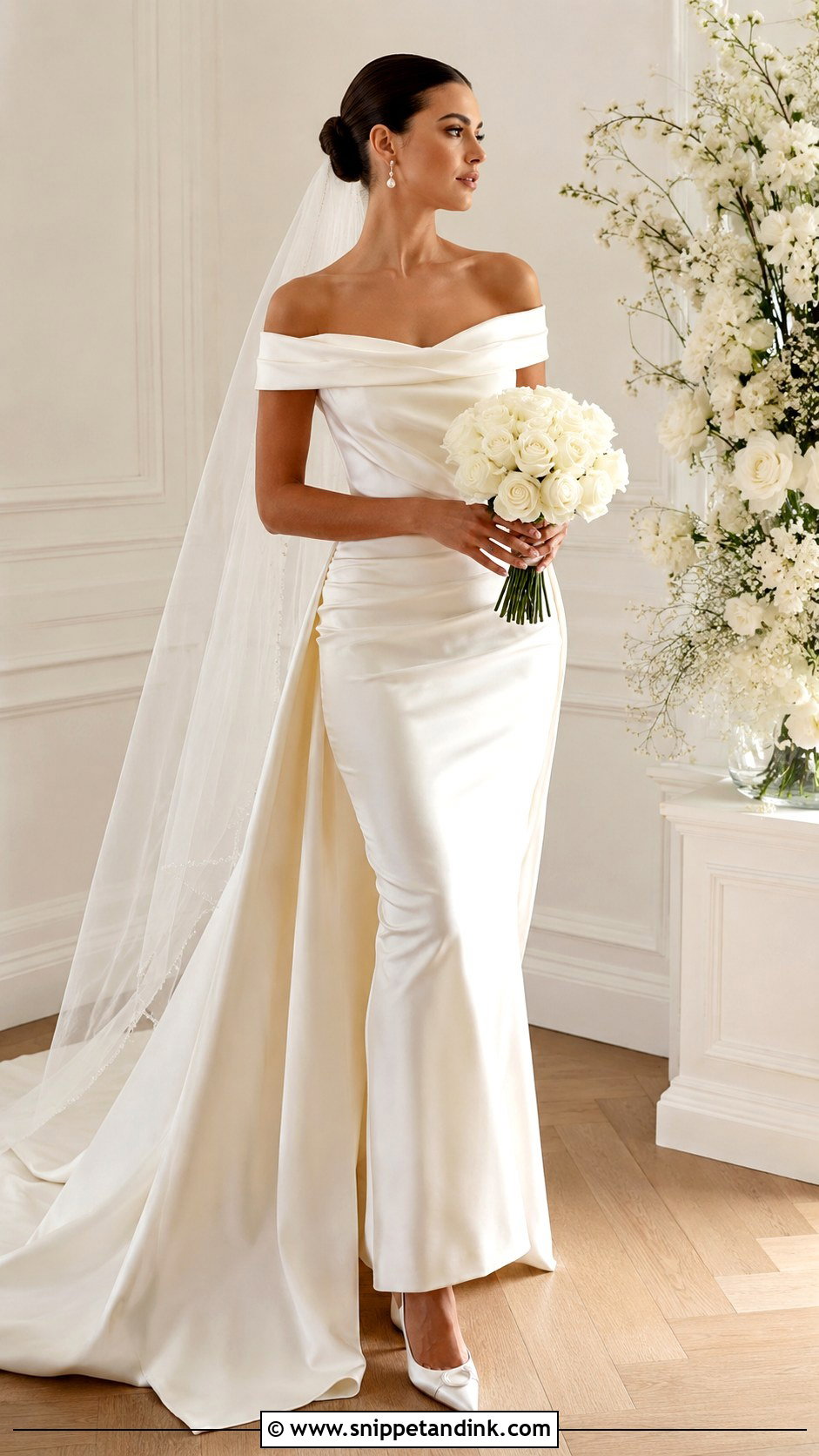 Satin Wedding Dress - Snippet and Ink - 25 Enchanted Wedding Dress Ideas
