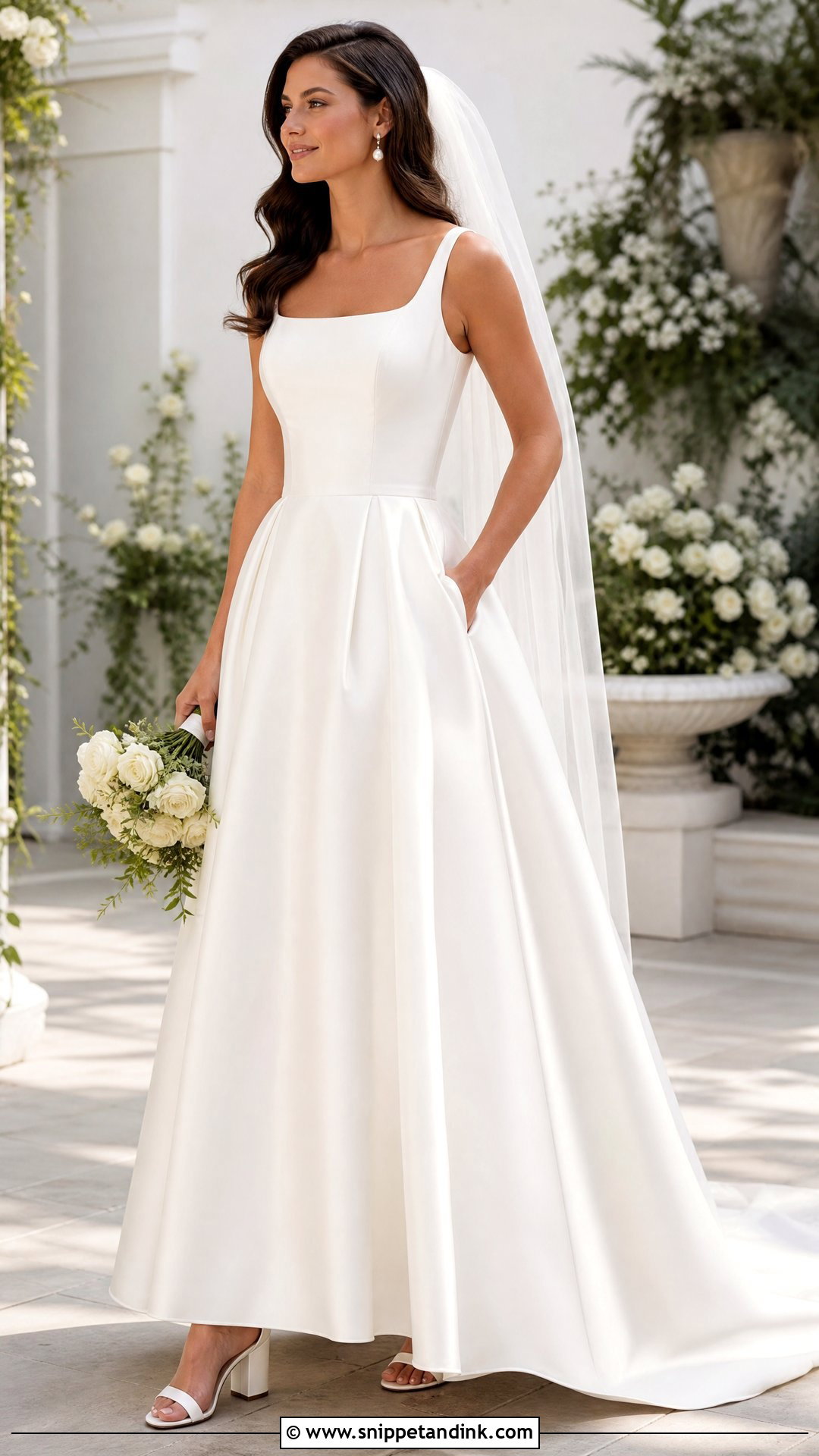 Satin Wedding Dress With Pockets - Snippet and Ink - 20 Satin Simple Silk Wedding Dress Ideas