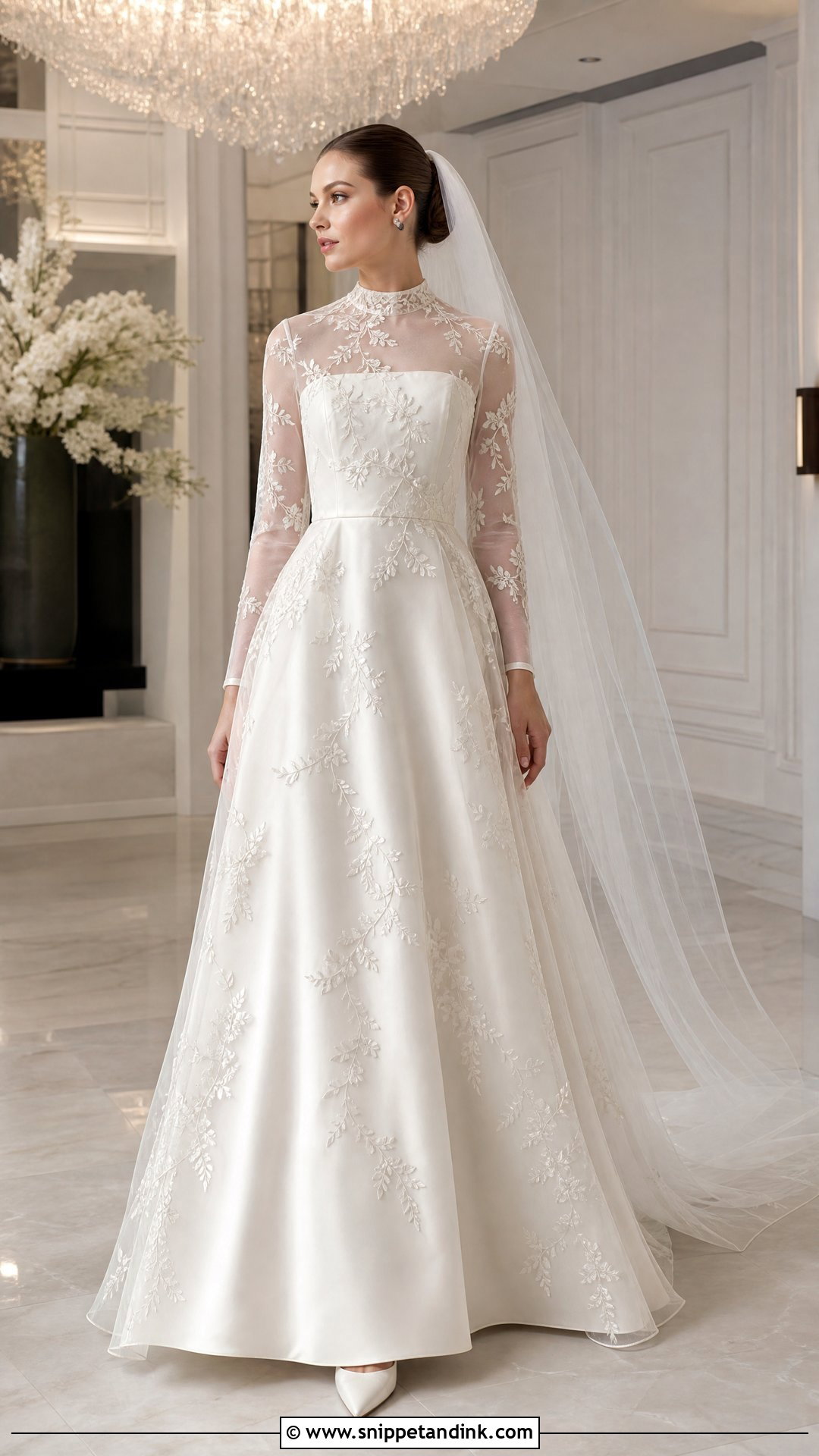 Satin Wedding Dress With Sheer Overlay - Snippet and Ink - 20 Wedding Dress with Overlay Ideas