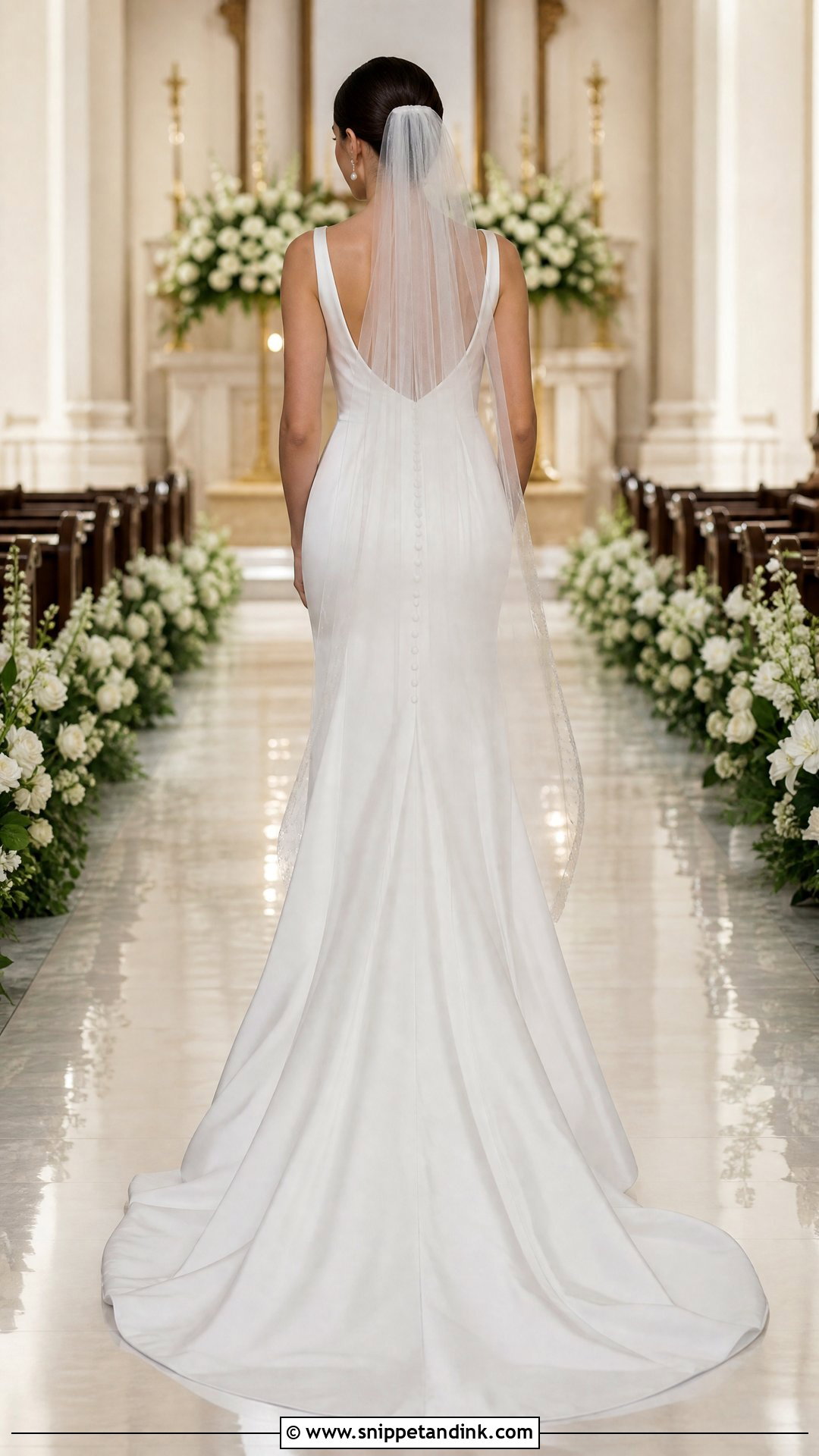 Satin Wedding Dress With Train - Snippet and Ink - 25 Bridal Satin Dress Style Ideas