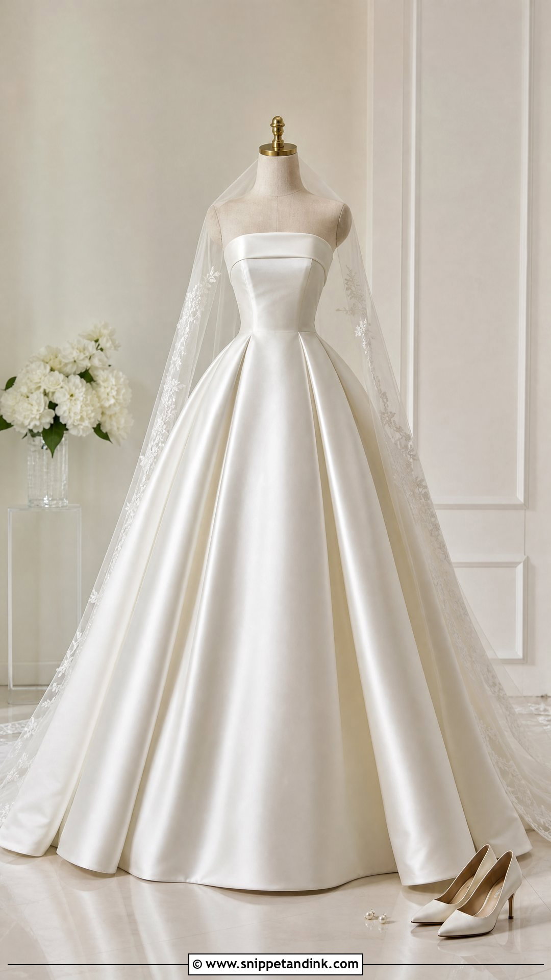Satin Wedding Dress on Mannequin - Snippet and Ink - 20 Wedding Dress on Mannequin Ideas