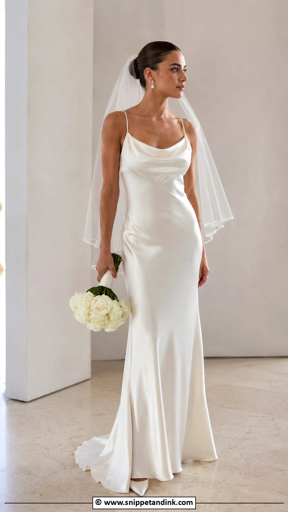 Satin Wedding Dress - Snippet and Ink - 30 Dream Wedding Ideas Dresses