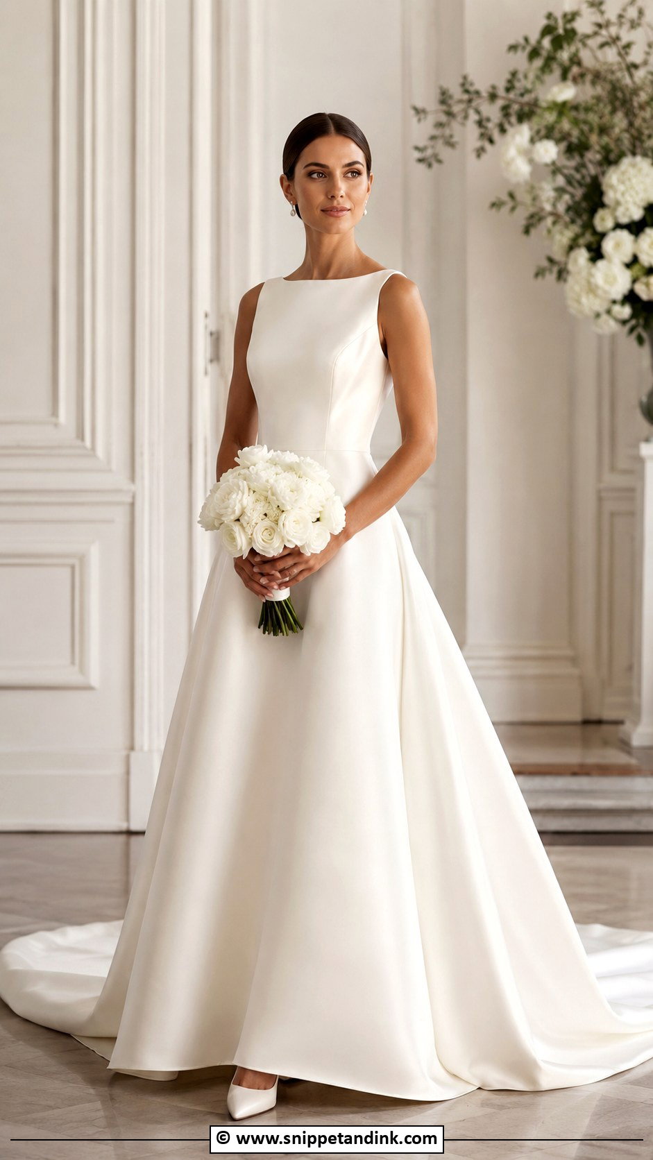 Satin Wedding Gown - Snippet and Ink - 35 Wedding Gowns