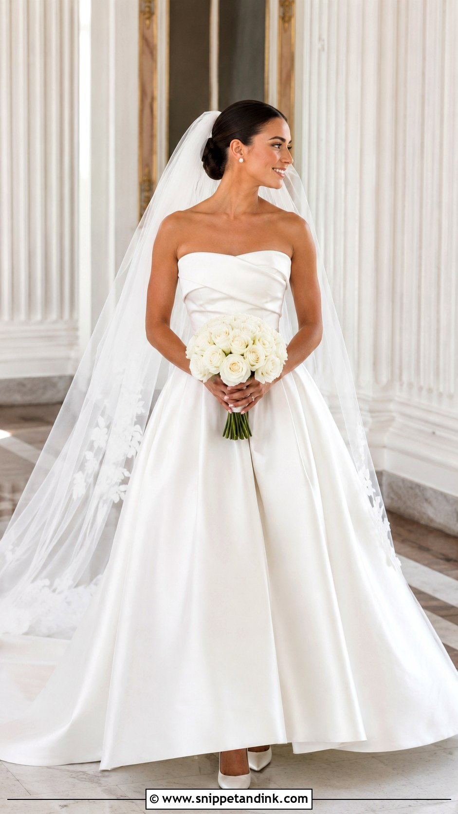 Satin Wedding Gown - Snippet and Ink - 25 Wedding Gown Styles