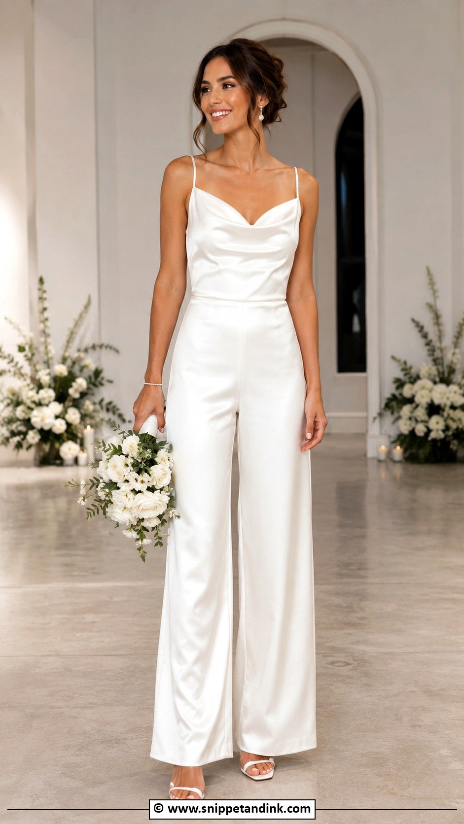 Satin Wedding Jumpsuit - Snippet and Ink - 25 Wedding Jumpsuit the Bride Ideas