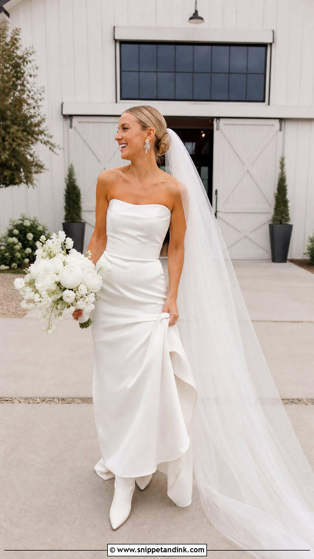Satin Western Wedding Dress - Snippet and Ink - 20 Western Style Wedding Dresses